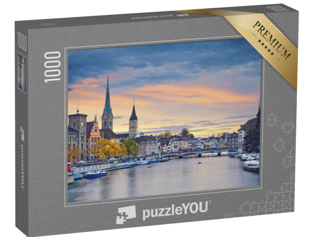 Puzzle 1000 pezzi „Zurigo di sera“