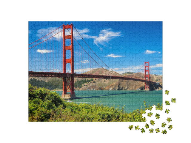 Puzzle 1000 pezzi „Il famosissimo Golden Gate Bridge, San Francisco“