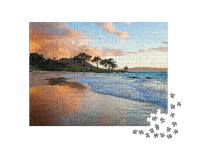 Puzzle 1000 pezzi „Spiaggia tropicale a Maui, Hawaii“