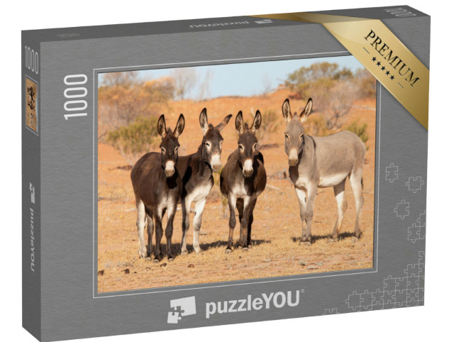 Puzzle 1000 pezzi „Asini nell'outback australiano“