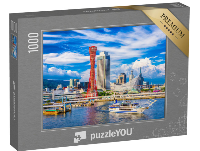 Puzzle 1000 pezzi „Skyline e porto di Kobe, Giappone“