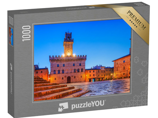 Puzzle 1000 pezzi „Montepulciano, Toscana, Italia. Il Palazzo Comunale in Piazza Grande.“