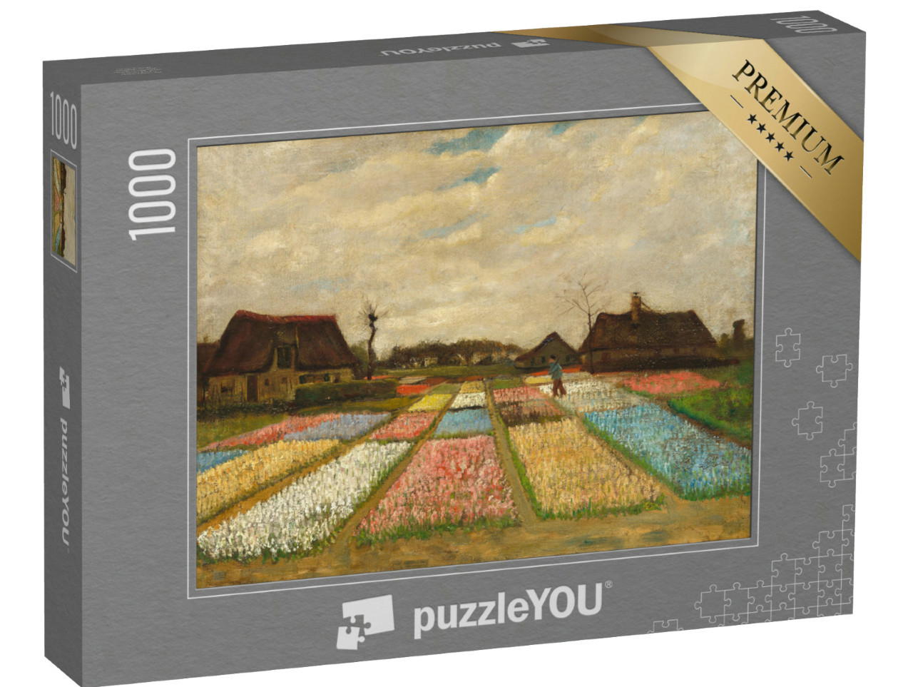 Puzzle 1000 pezzi „Vincent van Gogh - Aiuole in Olanda“