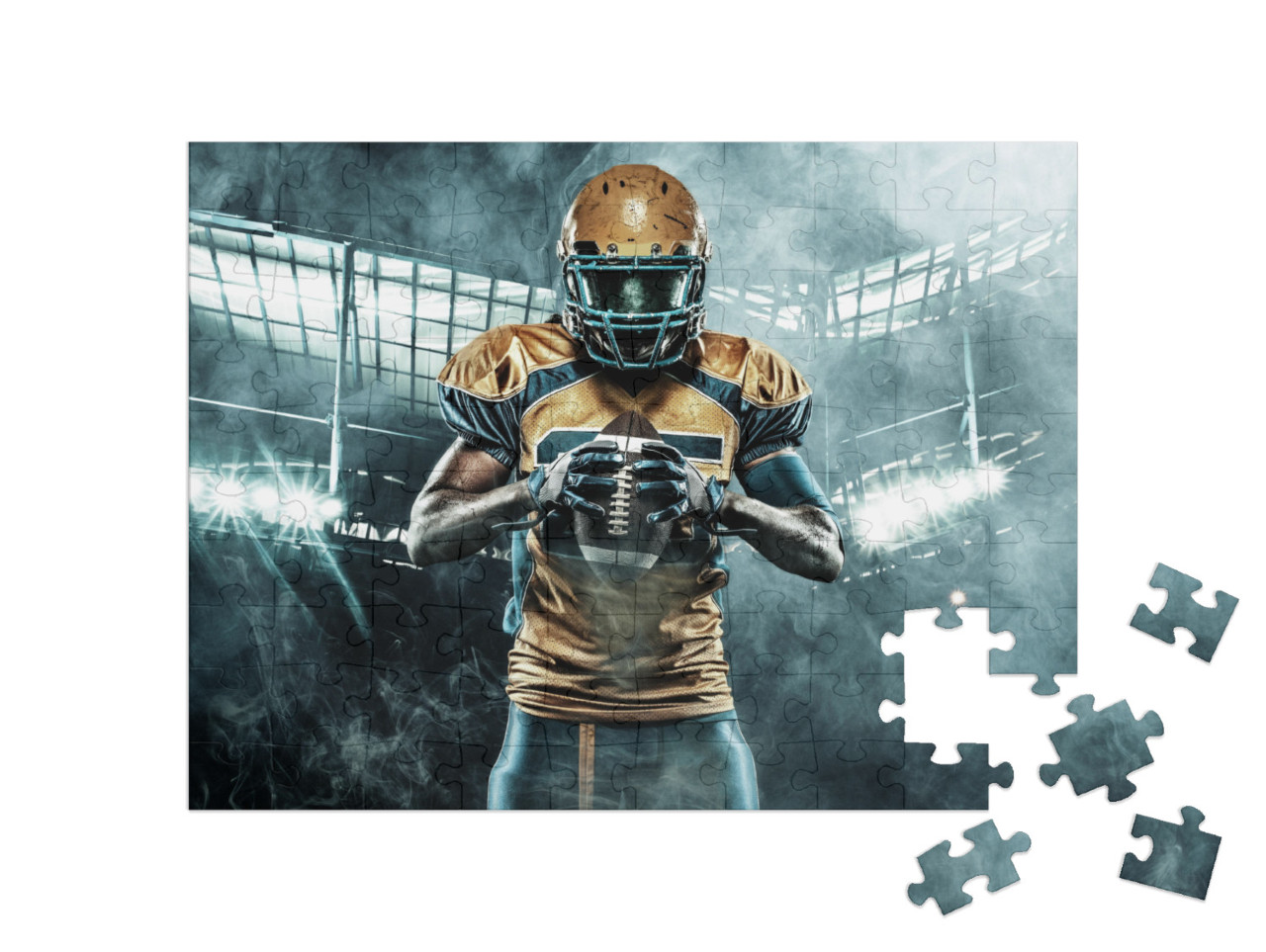 Puzzle 100 pezzi „Giocatore di football americano“