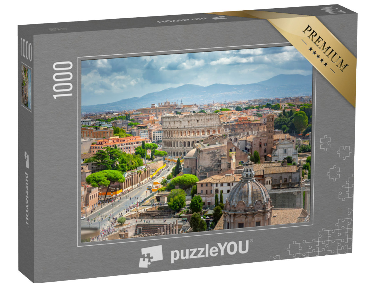 Puzzle 1000 pezzi „Vista di Roma dal Palazzo Vittoriano, Roma, Italia“