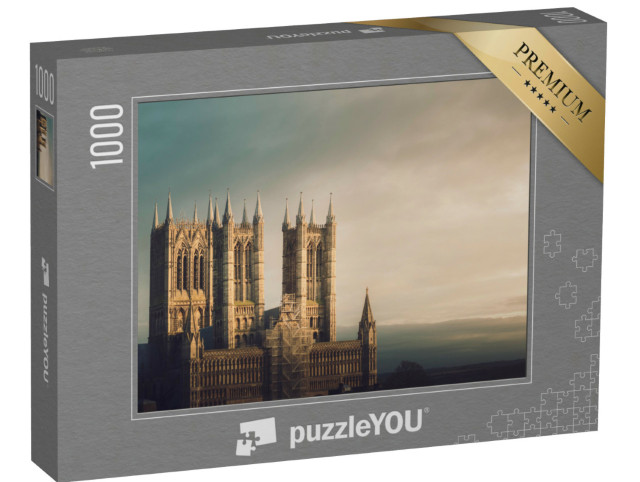 Puzzle 1000 pezzi „Cattedrale di Lincoln al tramonto“