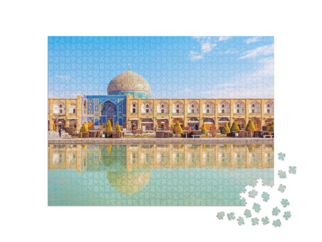 Puzzle 1000 pezzi „Moschea Sheikh Lotfollah in piazza Naqsh-e Jahan a Isfahan, Iran“