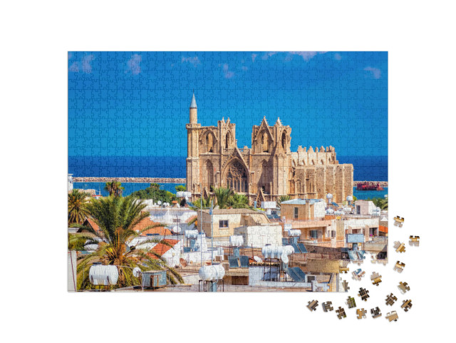 Puzzle 1000 pezzi „Moschea Lala Mustafa Pasha, Famagosta, Cipro“
