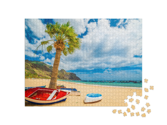 Puzzle 1000 pezzi „Spiaggia a Tenerife, Isole Canarie, Spagna“