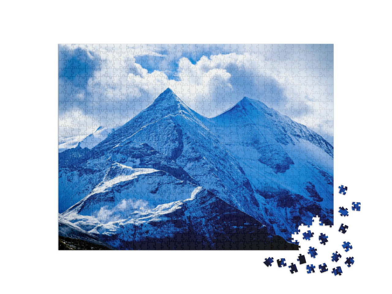 Puzzle 1000 pezzi „Großglockner in Austria - Alti Tauri“