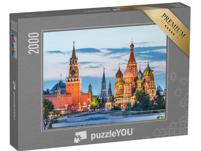 Puzzle 2000 pezzi „Cremlino e Cattedrale di San Basilio sulla Piazza Rossa, Mosca, Russia“