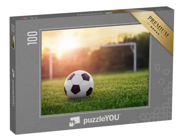 Puzzle 100 pezzi „Calcio al tramonto“