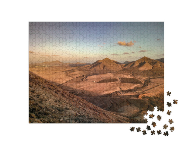 Puzzle 1000 pezzi „Vulcani a Fuerteventura, Isole Canarie“