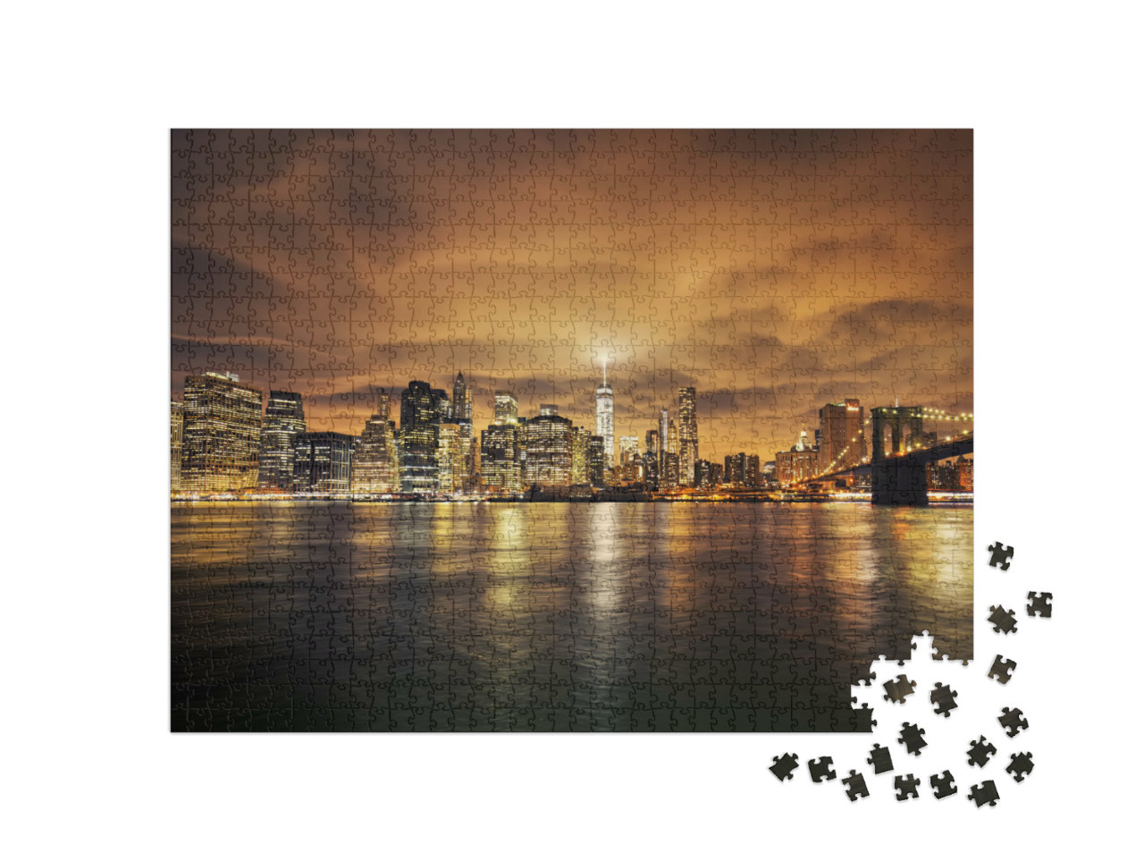 Puzzle 1000 pezzi „Manhattan al tramonto, New York“