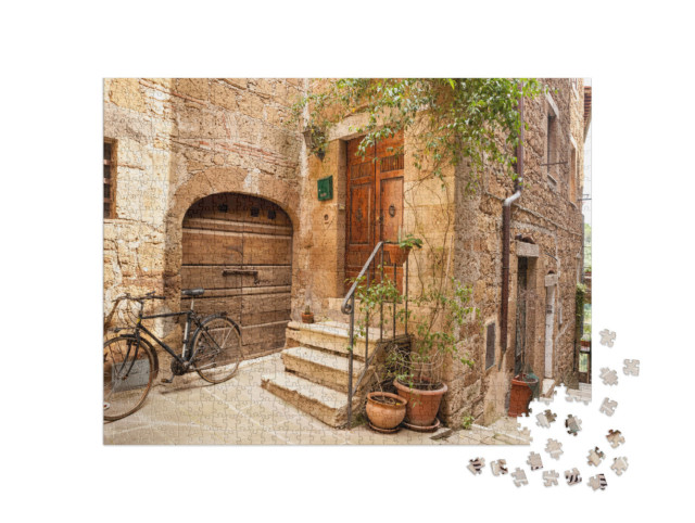 Puzzle 1000 pezzi „Pitigliano, Toscana, Italia, Borghi più belli d'Italia“