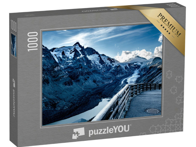 Puzzle 1000 pezzi „Vista sul Kaiser Franz Josef nel Parco Nazionale degli Alti Tauri con il Grossglockner“