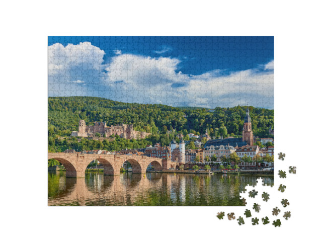 Puzzle 1000 pezzi „Heidelberg am Neckar nel Baden-Württemberg, Germania“
