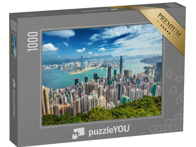 Puzzle 1000 pezzi „Hong Kong, vista dal Victoria Peak“