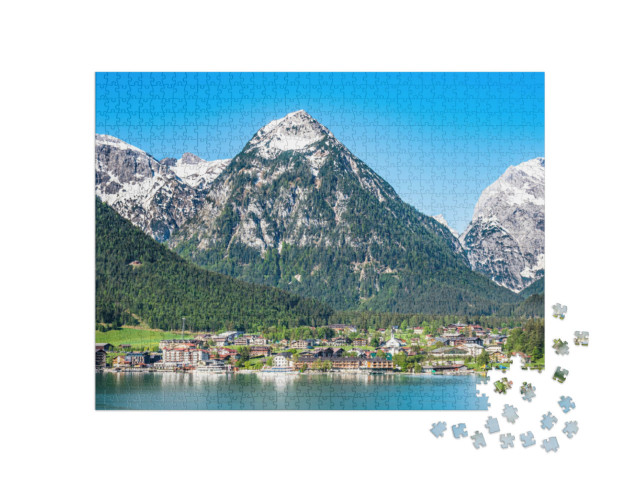 Puzzle 1000 pezzi „Panorama montano su Pertisau am Achensee, Austria“