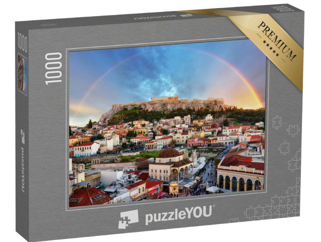 Puzzle 1000 pezzi „Arcobaleno sull'Acropoli, Atene“