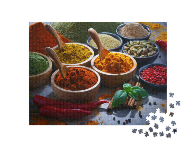 Puzzle 1000 pezzi „Miscela colorata di spezie“