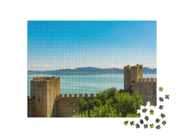 Puzzle 1000 pezzi „Castiglione di Lago è un comune italiano della provincia di Perugia, in Umbria“