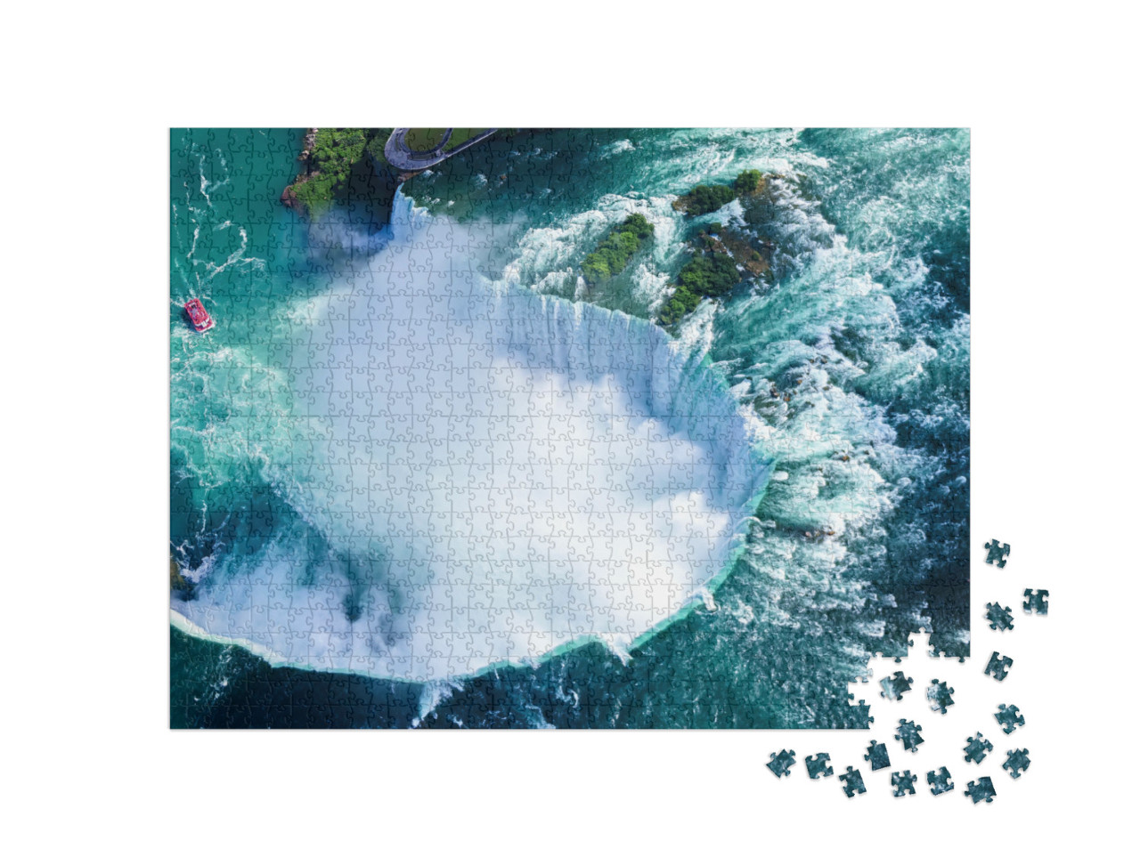 Puzzle 1000 pezzi „Cascate del Niagara, lato canadese, Ontario, Canada“