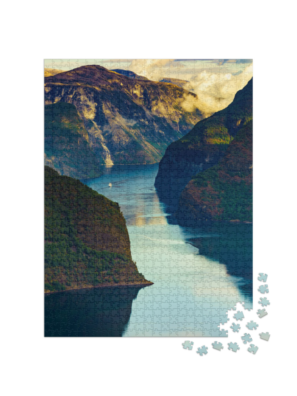 Puzzle 1000 pezzi „Aurlandsfjord in Norvegia“