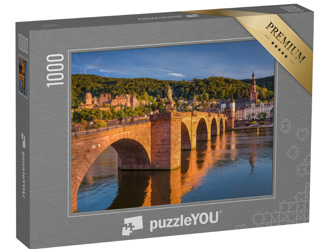 Puzzle 1000 pezzi „Heidelberg al tramonto“