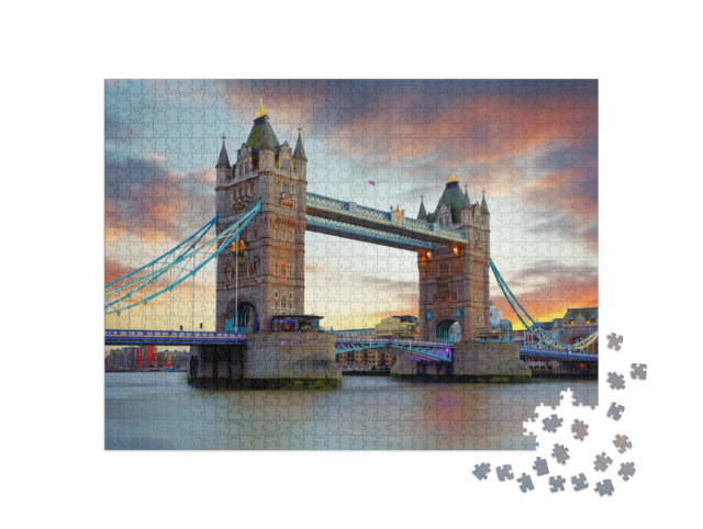 Puzzle 1000 pezzi „Ponte della Torre a Londra, Gran Bretagna“