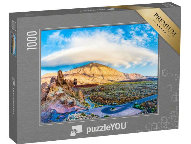 Puzzle 1000 pezzi „Il Parco Nazionale del Teide con il vulcano a Tenerife, Spagna“