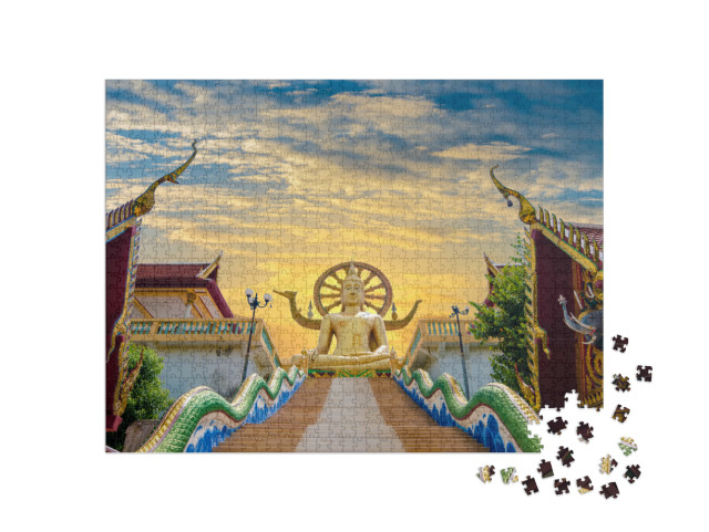 Puzzle 1000 pezzi „Wat Phra Yai Koh Samui Surat Thani Thailandia“