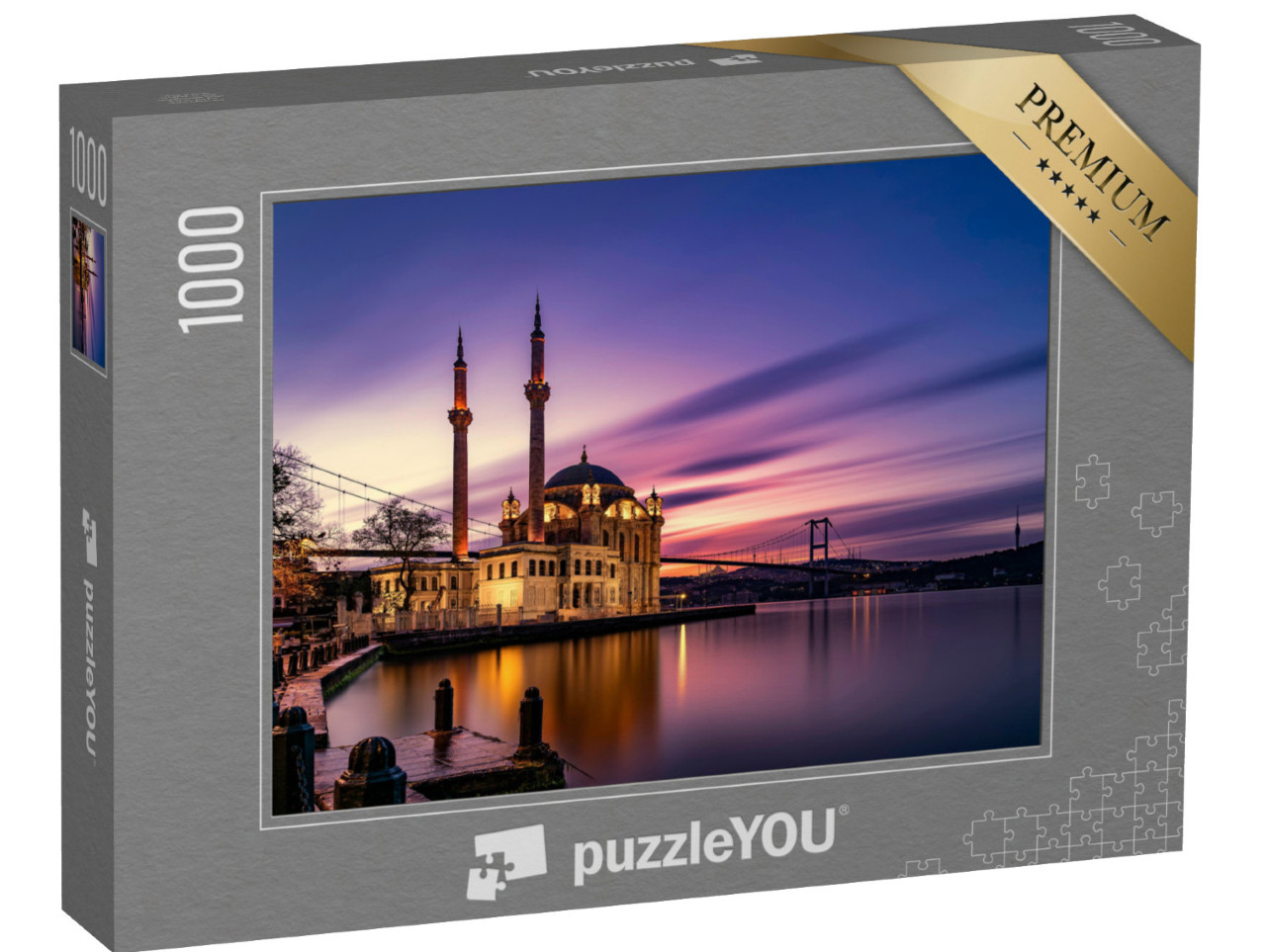 Puzzle 1000 pezzi „Splendida alba alla Moschea di Ortaköy, Istanbul, Turchia“